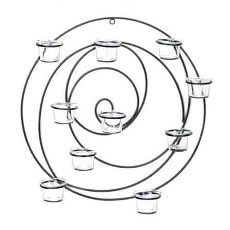 Circular Metal Wall Tealight Candleholder